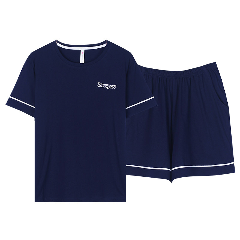 睡衣女夏季纯棉薄款短袖短裤套装2025年新款可外穿夏天全棉家居服