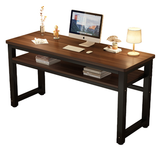 实木电脑桌台式学生书桌卧室家用写字桌子简易长条桌办公桌工作台