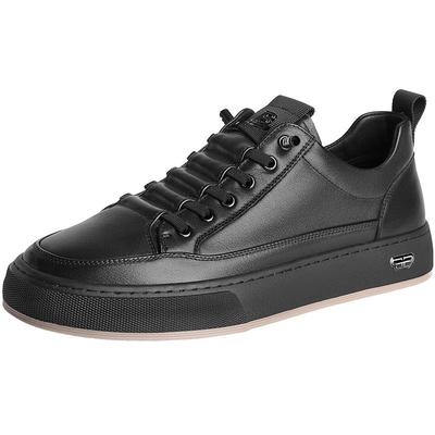 百丽男鞋百搭小白鞋男新款牛皮革免系带休闲运动板鞋A1230CM3