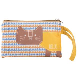 钱包女手拿长款可爱布艺韩版2025新款学生简约装手机钥匙硬币零钱