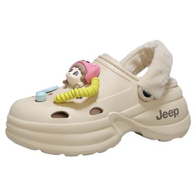 【明星同款】JEEP加绒洞洞鞋女款
