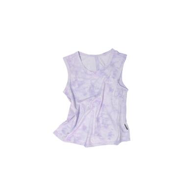 claragirls女童扎染运动背心吸湿速干26年春夏儿童网球无袖训练服