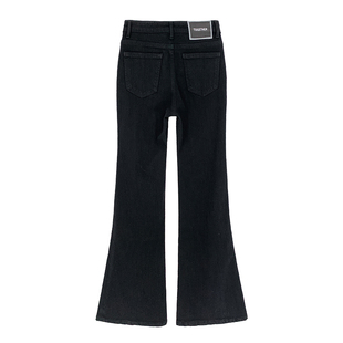 【现货】西草儿8852微喇牛仔裤女秋喇叭裤欧货高腰显瘦蓝色拖地裤