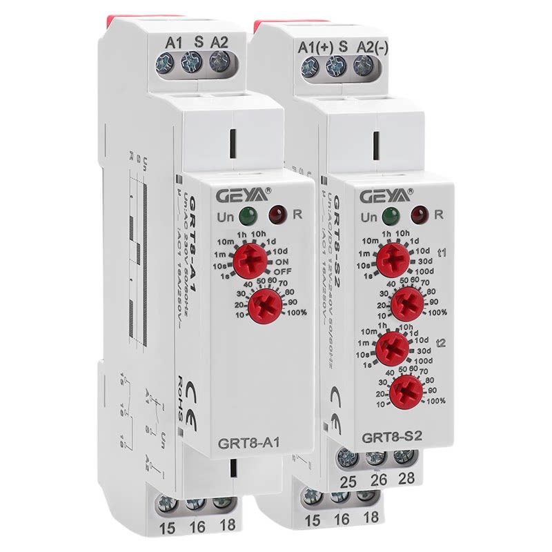 GEYA格亚GRT8时间继电器220v