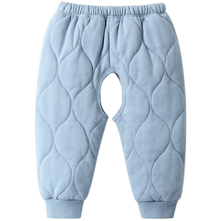 男宝宝夹棉开裆裤冬季婴儿保暖裤纯棉秋冬加厚儿童棉裤男童女裤子