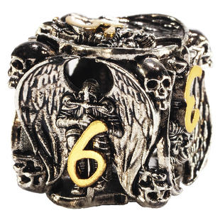 魔鬼天使金属镂空桌游数字骰子跑团色子龙与地下城克苏鲁博德之门