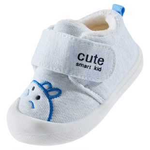 婧麒学步鞋男宝宝鞋子棉鞋女童鞋软底加绒加厚2025冬季新款婴儿鞋