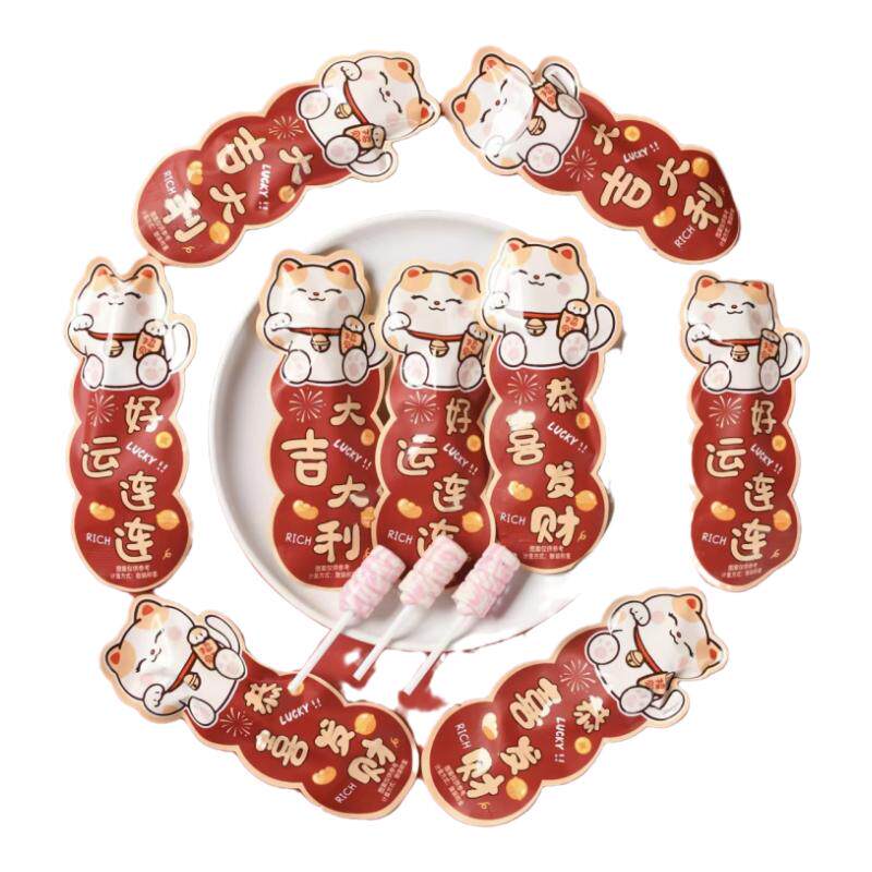 招财猫棒棒糖龙客年货批发