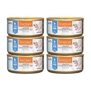 instinct天然百利猫罐头无谷低敏物鸡肉配方猫罐头156g*6罐