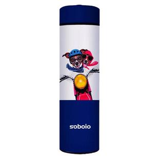 法国品牌初高中生保温杯大学生用个性简约动漫潮流磨砂防摔水杯子