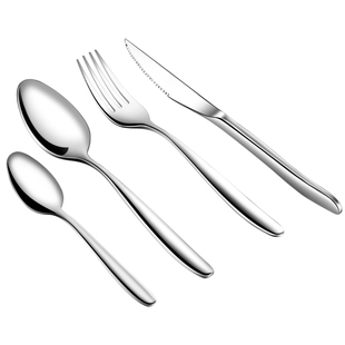 316不锈钢刀叉勺三件套西餐餐具刀叉高档家用切牛排工具欧式餐刀