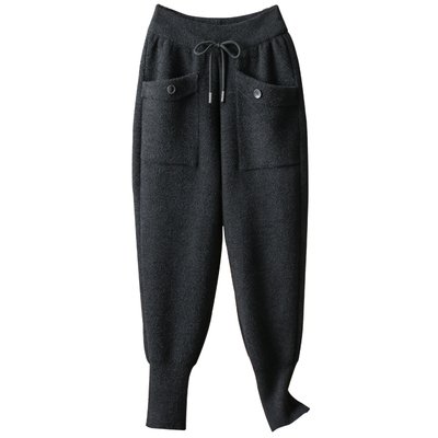 时尚秋冬加厚哈伦工装裤宽松束脚