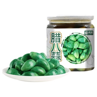 味教授正宗腊八蒜无添加剂糖蒜绿翡翠腊八蒜官方旗舰店咸菜下饭菜