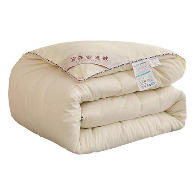 全棉100%蚕丝被冬被加厚保暖被芯