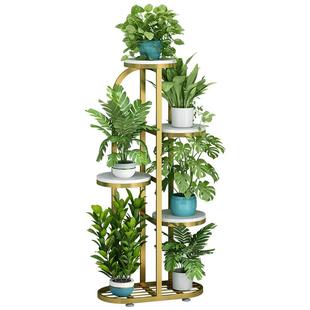 花架子客厅落地式置物架阳台布置简约现代花盆架铁艺植物摆放层架