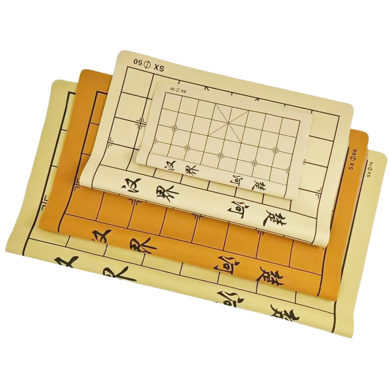 加厚pu皮革围棋绒布折叠