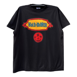 Kula Shaker 乐队主题T恤英伦摇滚小众设计感vintage古着短袖T恤