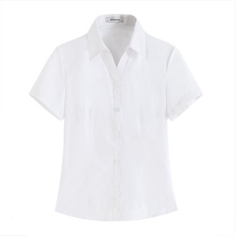 白色衬衫女长袖职业正装春夏修身显瘦面试工作服大码百搭气质衬衣