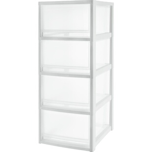 抽屉式收纳箱塑料玩具收纳柜子家用整理衣服储物箱透明零食收纳盒