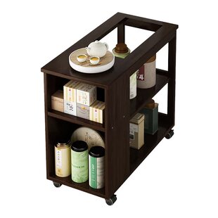 沙发边几边柜家用茶柜烧水壶一体小茶台移动小茶桌迷你茶几桌子