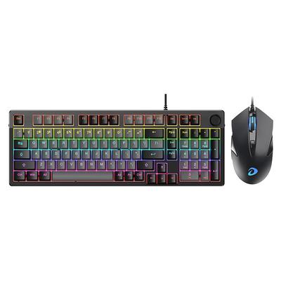 达尔优ek815pro乘风破浪机械鼠标键盘套装有线网吧游戏办公lol/cf