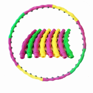 磁石呼啦圈 瘦腰收腹减肥加重硬呼啦圈 可拆卸成人女士按摩呼拉圈