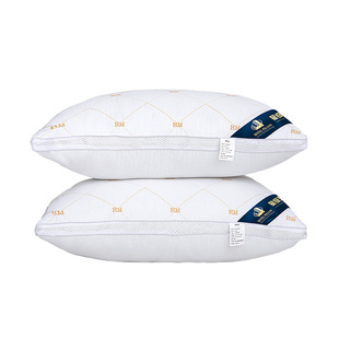 一只装五星级酒店同款超软枕纤维枕单人枕头全棉护颈枕芯成人枕