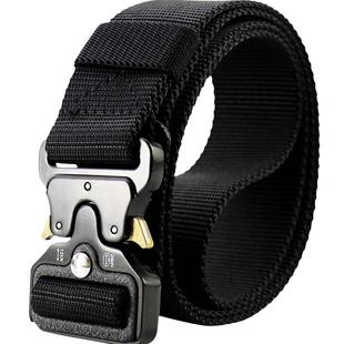 男士皮带外腰带裤子腰带户外多功能快挂装备快速反应帆布裤带战术