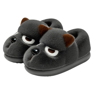 生气小狗儿童棉拖鞋男童冬季包跟2025新款家居加绒保暖棉鞋小男孩