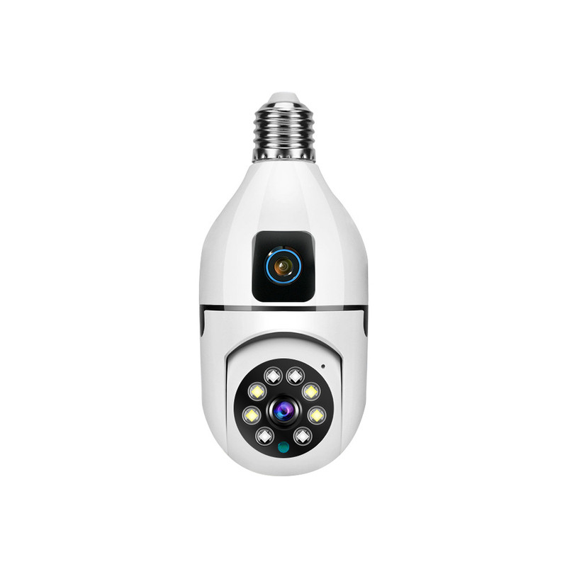 有看头yoosee灯座式监控器5G双频无线摄像头室内手机远程摄影双摄