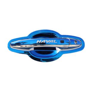 适用于博越X/L不锈钢车门把手保护贴星越L门碗拉手防护套改装饰条