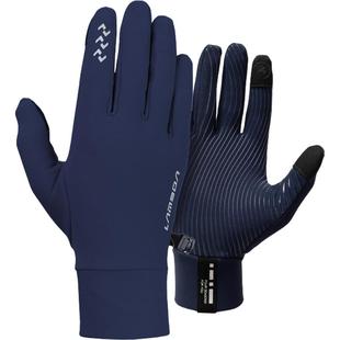 兰帕达保暖骑行手套全指抓绒秋冬季触屏防滑公路山地自行车男女