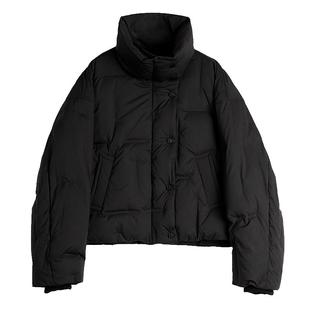 ELLE90白鸭绒短款羽绒服女2025冬季新款小个子气质小众保暖外套