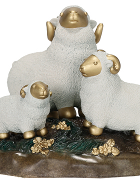 北将黄铜送礼轻奢高档客厅摆件