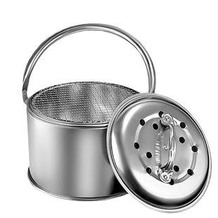 加厚碳火炉子家用取暖炉户外木炭烧烤炉多功能露营铁烤火盆烤肉炉