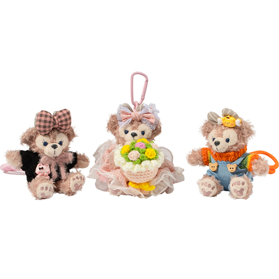 可爱手捧花雪莉玫玫小熊包包挂件