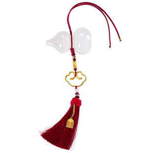 石诚记天然玉石葫芦挂饰室内门挂件喜庆装饰品创意乔迁新居礼品