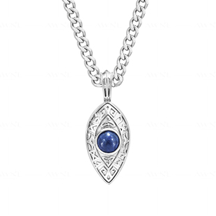 AWNL凯尔特三重守护蓝线石项链男款潮酷小众生日礼物送男友