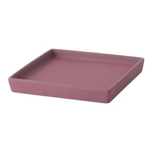 正方形陶瓷底座客厅花盆托盘办公室接水盘家用防漏彩金色加厚底托