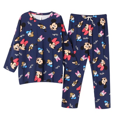 纯色纯棉家居服梵熙语柔软舒适女