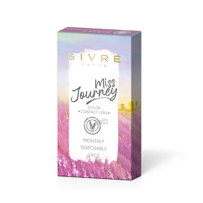 Givre绮芙莉美瞳月抛2片大小直径彩色隐形眼镜1片*2盒旗舰店正品