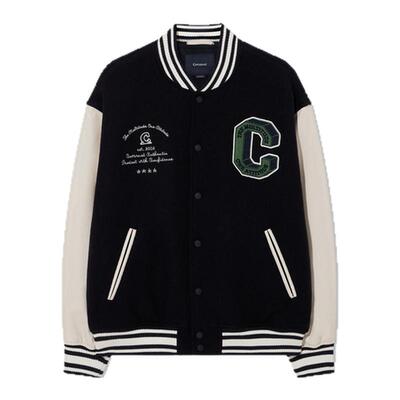 时尚休闲潮流拼接棒球外套