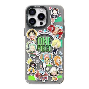 海贼王正版适用iPhone16Promax手机壳航海王路飞炫彩渐变可爱卡通创意新款苹果16Pro保护壳高级磁吸磨砂防摔