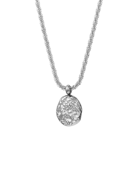 日韩时尚波光粼粼吊坠钛钢项链