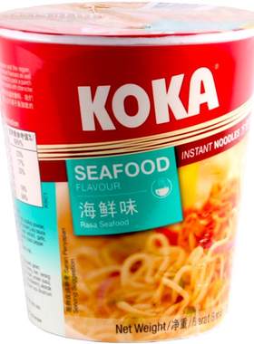 进口KOKA多口味新加坡杯装方便面