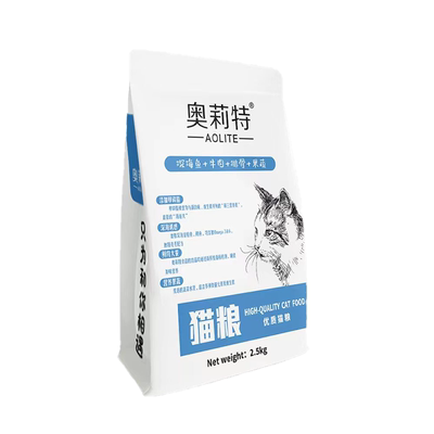 奥莉特全价猫粮幼猫成猫猫粮烘焙猫粮主食粮2.5kg包邮