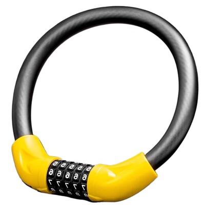 山地自行车锁专用防盗电动电瓶单车儿童密码锁链条4位头盔软便携