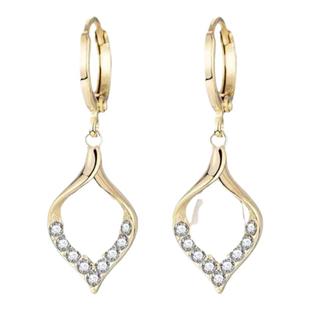 S925纯银天使之泪猫眼石耳坠百搭耳环气质耳钉轻奢耳饰高级感精致