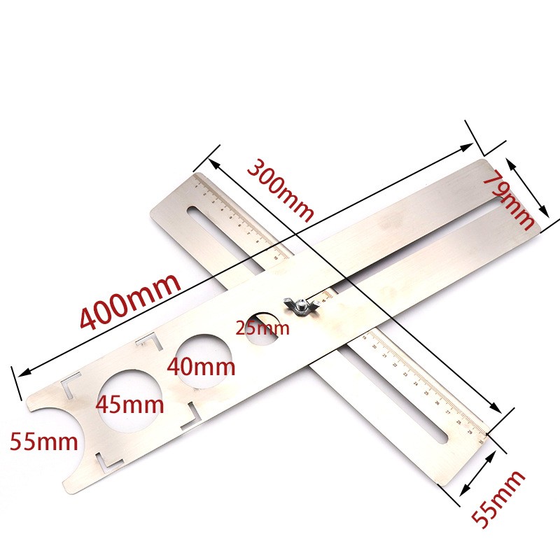 不锈钢瓷砖开孔定位器 可调节贴瓷砖辅助工具 玻璃大理石打孔器