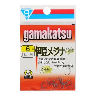 伽玛卡兹伊豆茶轻量细柄有倒刺竞技进口伽马鲫鱼野钓C1IZ0钓鱼钩